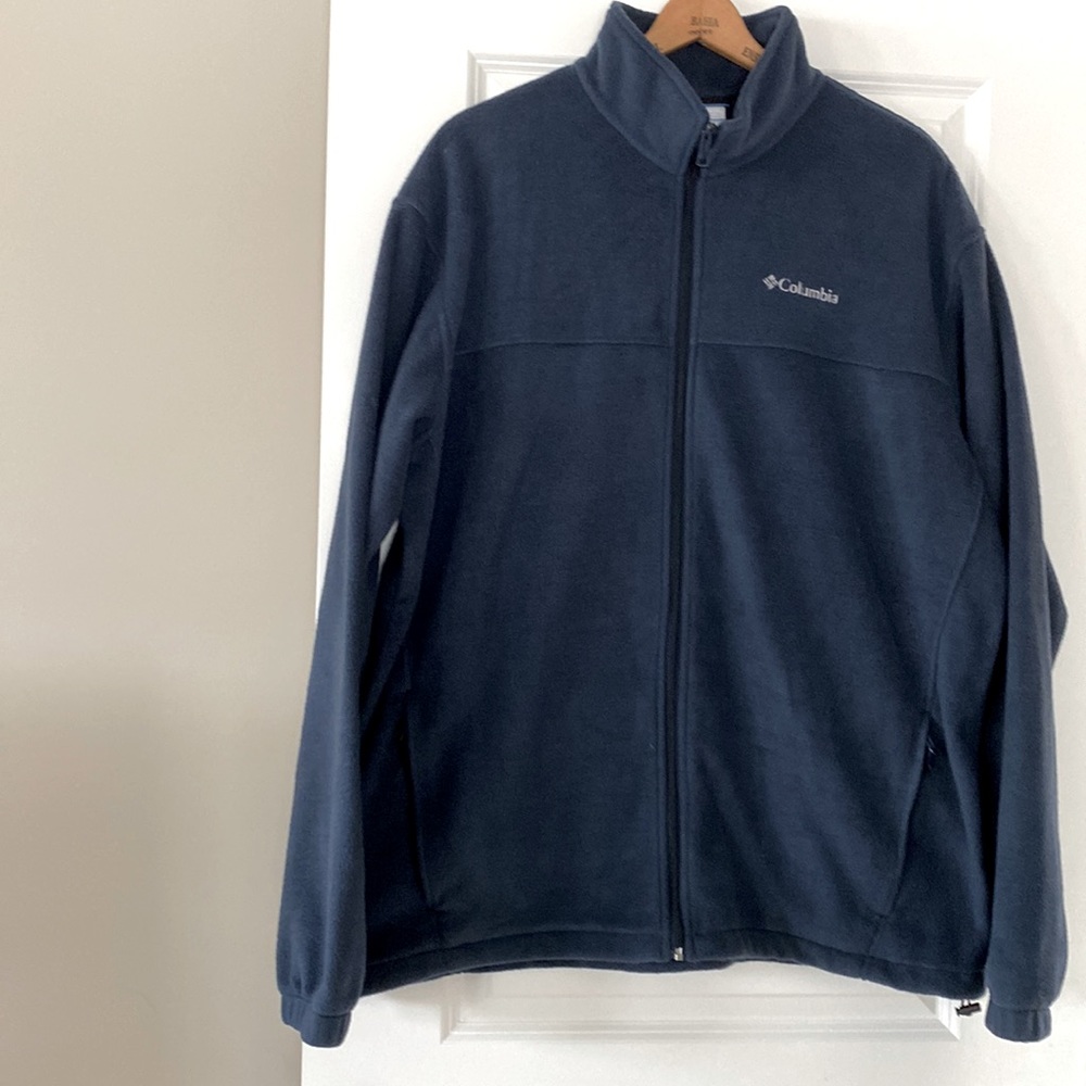 Columbia Benton Springs Blue Full Zip Fleece XXLT Jacket 2XLT
